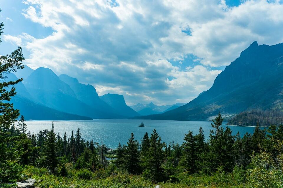 A mountain lake in Glacier